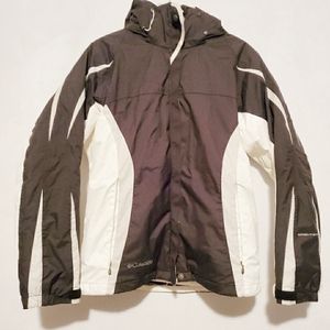Columbia coat black & white size S